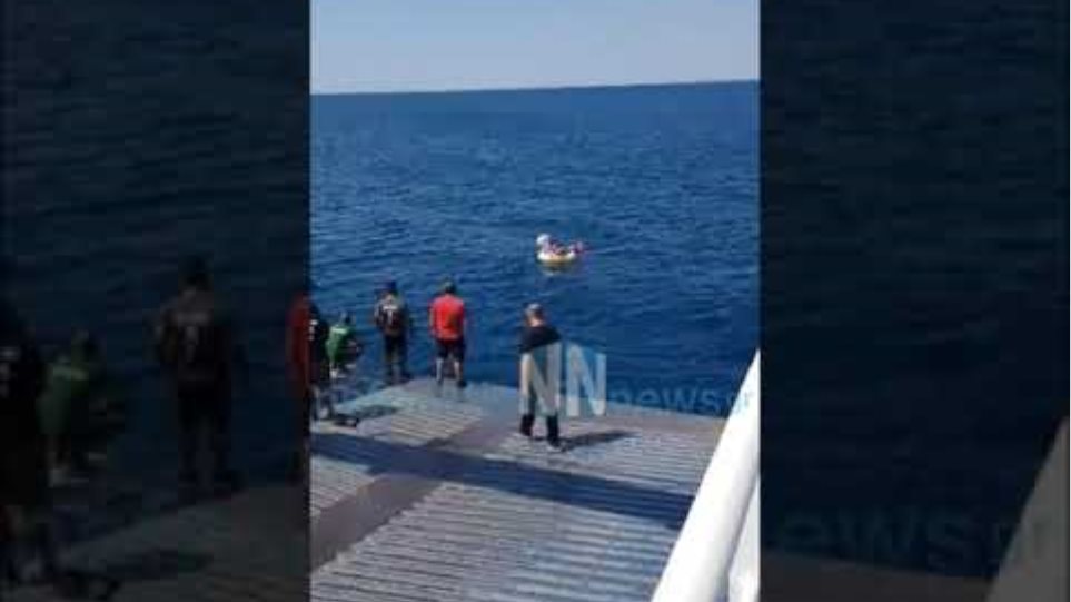 Νέες εικόνες από την διάσωση του παιδιού από Ferry boat στο Αντίρριο.
