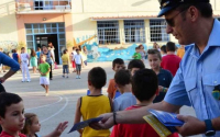 Διανομή φυλλαδίων στην Κεφαλονιά για την έναρξη της σχολικής χρονιάς από Τμήματα Τροχαίας